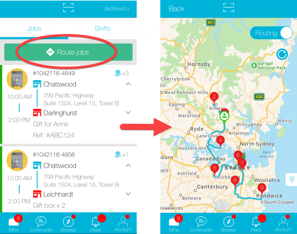 How To Use The Runner’s Routing Map Go People Courier Services