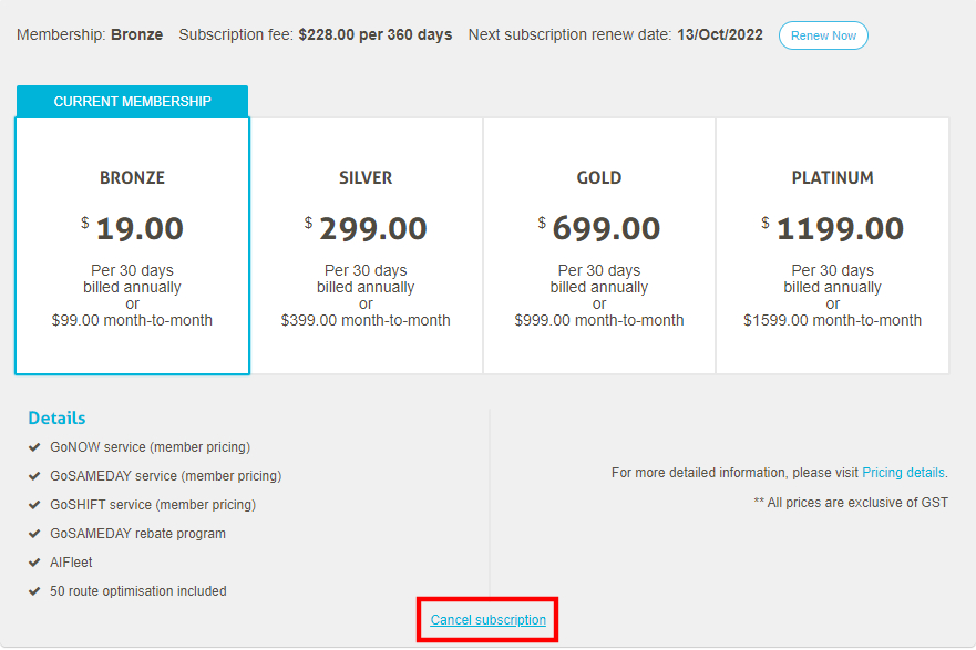 How to: cancel membership subscription | Knowledge Base